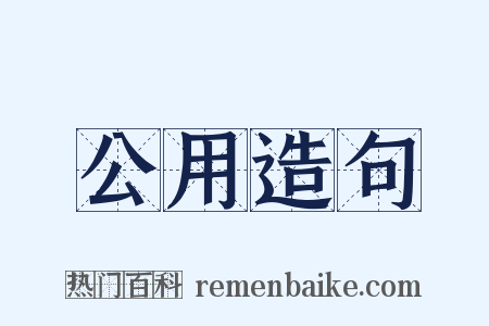 公用造句是什么意思的图片